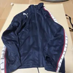 PUMA ネイビー ストライプジャージ上下セット
