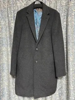COMME CA MEN ダークグレー チェスターコート M