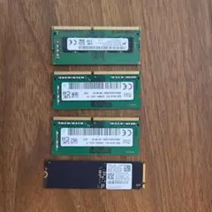 DDR4 8GB x3枚、m.2 256GB SSD セット
