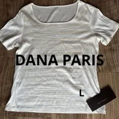 新品DANA PARIS ダナパリ 日本製シンプル半袖カットソー 40ホワイト白のサムネイル