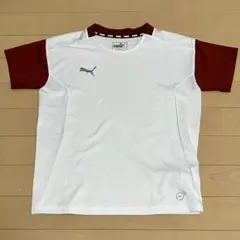 PUMA プーマ 半袖プラクティスシャツ ホワイト×レッドのサムネイル