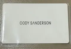 コディ・サンダーソン×増田 貴久 限定 ショップカード 直筆サイン 印字