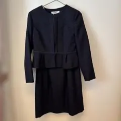 NATURAL BEAUTY BASIC セレモニー　ワンピーススーツ　濃紺