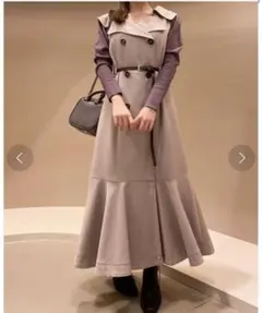 snidel ビッグカラートレンチジャンスカワンピース