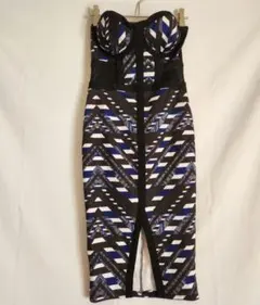 MATERIAL GIRL ノースリーブひざ丈ワンピース S