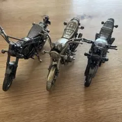 バイク ミニチュア フィギュア 3台セット