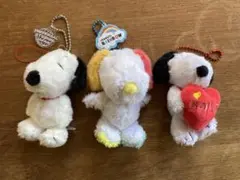 スヌーピー ぬいぐるみキーホルダー 3体セット
