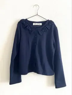 【I am Marilyn】リボン付きネイビーカーディガン 140cm