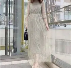 り*ん様 《美品》SNIDELロングドレス 結婚式　お呼ばれドレス