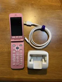 docomo らくらくホン F-01M ピンク 本体 充電器セット 中古品 - メルカリ