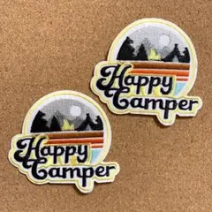 キャンプ　ワッペン　２枚セット