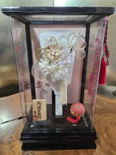 【展示品限り】正月飾り　羽子板　ケース飾り　※閉店セール　H25