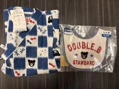 ミキハウス　甚平60-70　スタイ