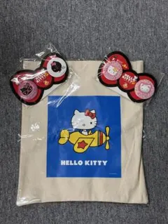 ハローキティ一番くじ トートバッグと缶バッジ2個セット