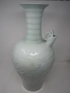 韓国人間文化財 柳海剛 作高麗青磁辰砂唐子 水注 - メルカリ