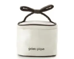 新品 gelato pique リボン ミニ　バニティポーチ