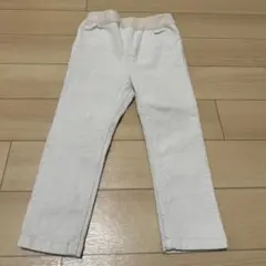 ホワイト コーデュロイパンツ