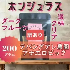 【訳あり】ホンジュラス テパンアグレ農園 アナエロビック 200g 中煎り