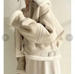 dazzlin ボアコンパクトショートブルゾン