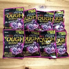 タフグミ TOUGH グレーピーパンチ ８袋 グミ　まとめ売りのサムネイル