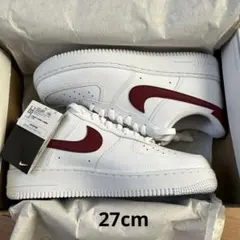 Nike Air Force 1 '07 ホワイト/チームレッド 27cm
