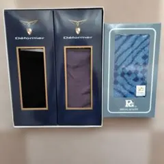 男性用ソックス 25-26cmとハンドタオル