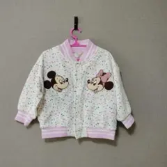 ミッキー ミニー 刺繍 トレーナー 90cm