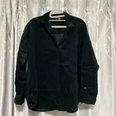 UNIQLO モスグリーン 長袖シャツ Lサイズ コーデュロイ