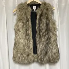 GAP KIDS ギャップ キッズ ファーベスト XXL ブラウン