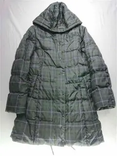 ★ enracine ダウンコート チェック柄 フード付き レディース 3