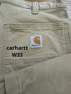 00s carhartt W33 L30ペインターワークパンツ　ベージュ系