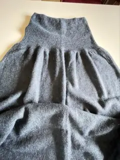 濃紺モヘア　ロングスカート Krizia maglia.
