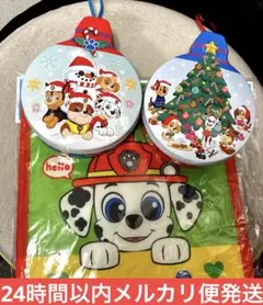 【新品】パウ・パトロール クリスマス オーナメントティン 保冷バッグ