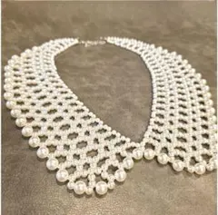 パール つけ襟 アンティーク カラーネックレス クラシカル