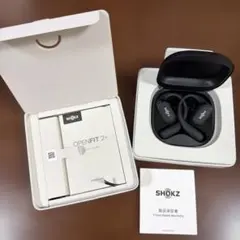 SHOKZ OPENFIT2+ 未使用品　中古純正シリコンケース付き SHOKZ OPENFIT2+ 未使用品 中古純正シリコンケース付き - メルカリ