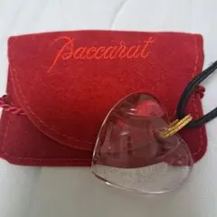 Baccarat クリスタルハートネックレス