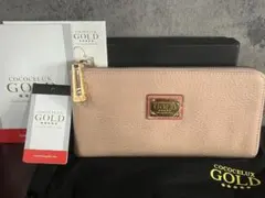 ◆【新品】COCOCELUX GOLD 長財布 レザー ピンク スマホポケット付のサムネイル