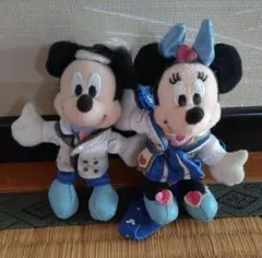 東京ディズニーシー ミッキー ミニー ぬいぐるみストラップ セット