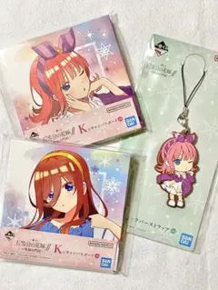 五等分の花嫁 一番くじ K賞 L賞 キャンバス ラバスト 二乃 三玖①