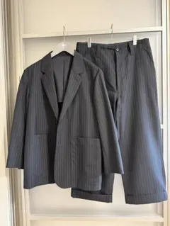 MARGARET HOWELL フォックスブラザーズ　セットアップ　ブラック　L