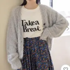 最終値下げ‼️LOWRYSFARM ラメシャギー カーディガン ショート