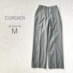 【コルディア】スラックス ストレートパンツ ハイウエスト 日本製 綺麗め【M】