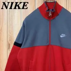 『80s』NIKE トラックジャケット ◎ロゴ 刺繍 紺タグ 日本製