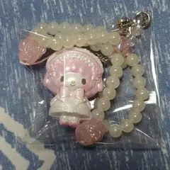 サンリオ ホワイトフリルデザイン ストラップ マイスウィートピアノ