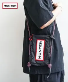 【新品未使用】　HUNTER トラベルリップストップ フォンポーチ ショルダー