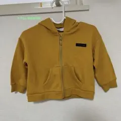 SIMPLEFREE フード付きトレーナー マスタード