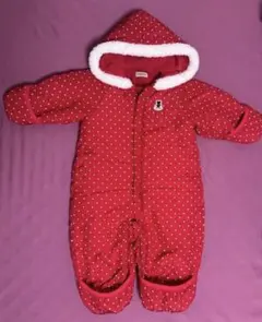 【60〜80サイズ】MIKI HOUSE FIRST ボア付ジャンプスーツ