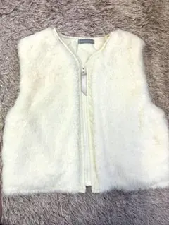 ホワイトファーベスト 90cm