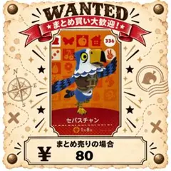 セバスチャン　amiibo あつ森　アミーボカード　①