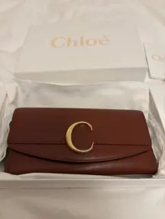 Chloé ボルドー レザー アルファベット 長財布 9319 - メルカリ